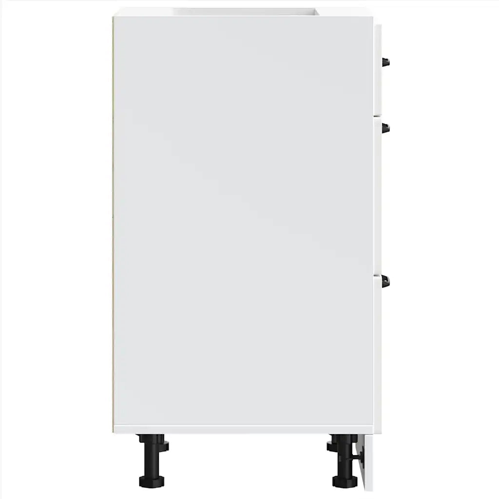Base da Cucina Kalmar Bianco in Legno Multistrato 854240