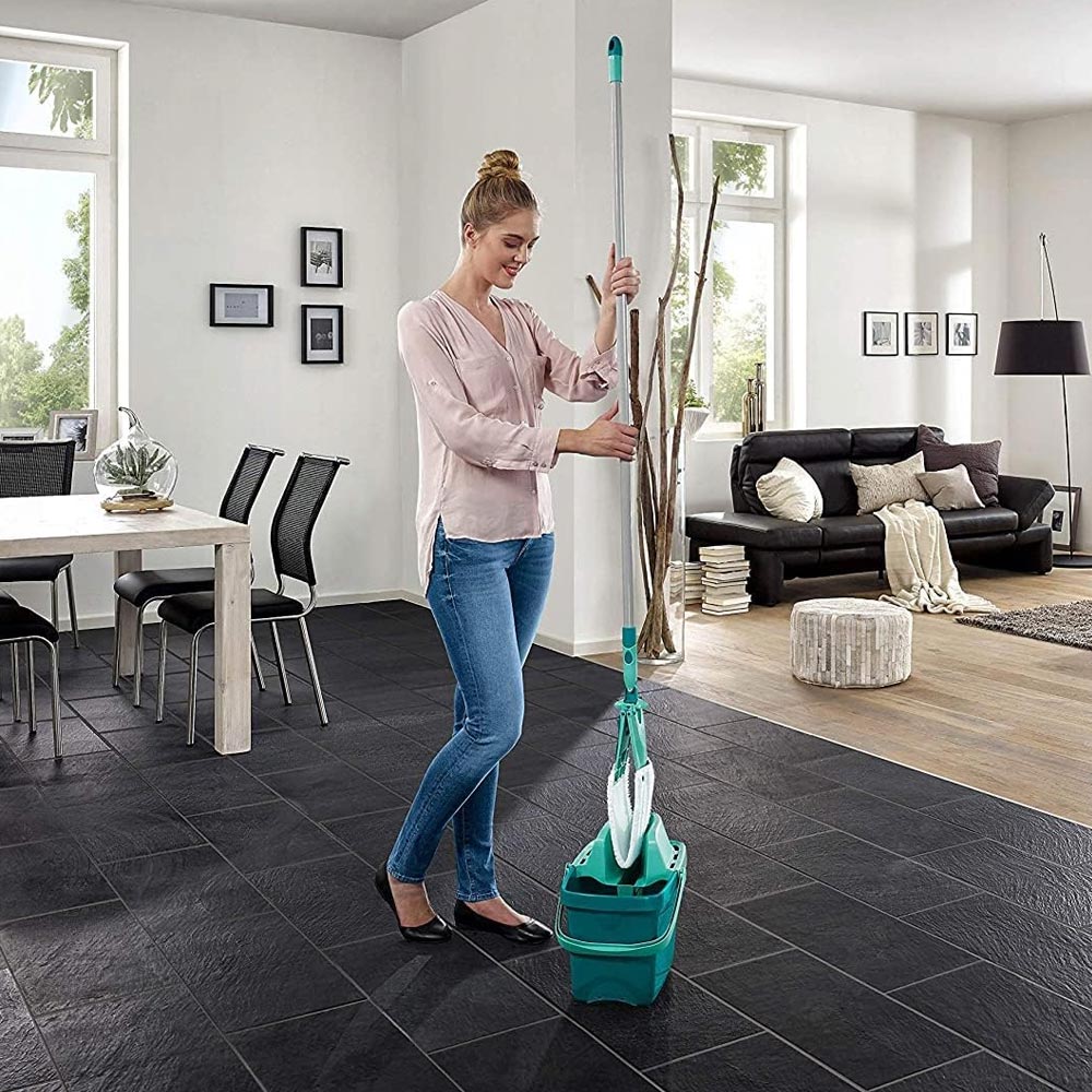 Lavapavimenti Leifheit Set Combi M con Secchio e Strizzatura