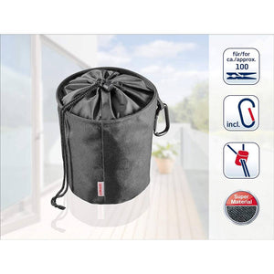 Sacchetto per Mollette Bucato Cestino Nero Leifheit