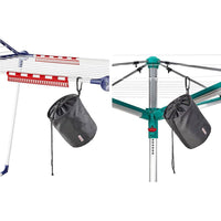 Sacchetto per Mollette Bucato Cestino Nero Leifheit