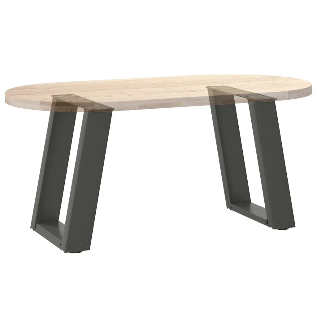 Gambe per Tavolino da Caff¨¨ a Forma di U 2 pz-Set di 2 Gamba per Tavolo Antracite 38x(42-43) cm Acciaio 882262