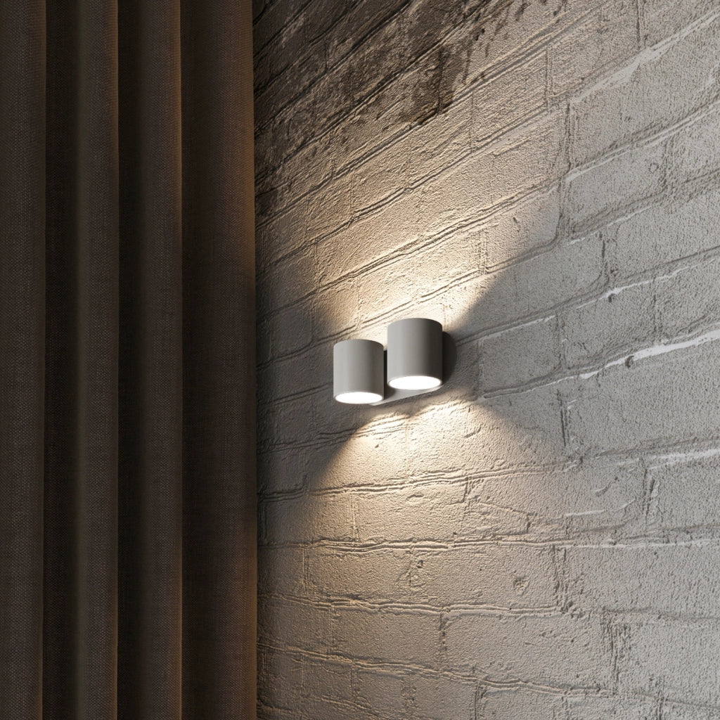 Applique RONDEO 2 Pure Lume grigia alluminio 2xG9 interno