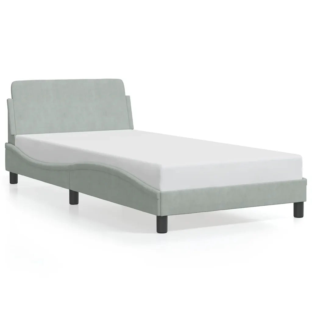 Giroletto Dover Grigio Chiaro 100x203 cm in Velluto 373274