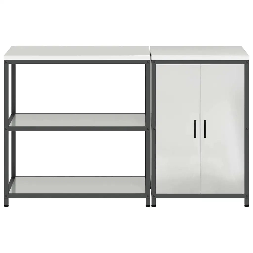 Set di Stoccaggio per Cucina 2 pcs Argento Acciaio zincato 3392664