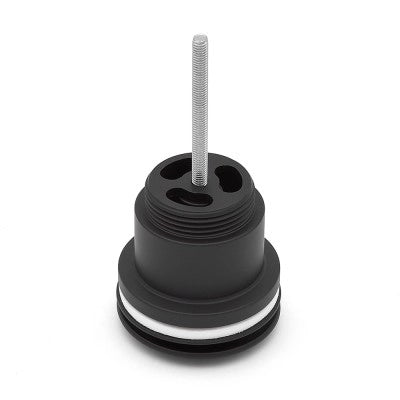 Piletta di scarico click clack universale nero opaco con e senza troppopieno