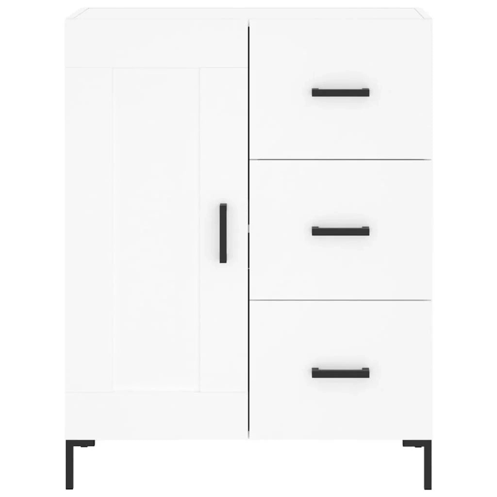 Buffet credenza cassettiera mobiletto mobile contenitore organizer cucina soggiorno salotto alto 69,5 x 34 x 180 cm legno ingegnerizzato bianco 02_0032641