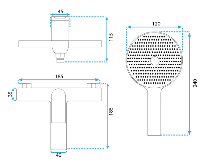 Rubinetto Da Vasca Rea Avalon Brush Gold