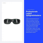 Lasbril professionale con protezione UV - Donkergroen IR 5.0 - Protezione oculare - Adatto per l'uso con macchine per l'incisione laser - Protezione occhi e vista