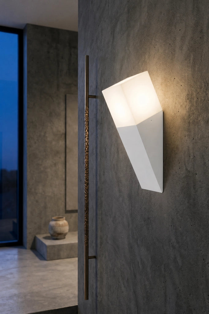 Applique da Esterno E27 Nero IP44 Lampada Parete Moderna Diffusore Opaco 12W Max Illuminazione Giardino Ingresso Facciata