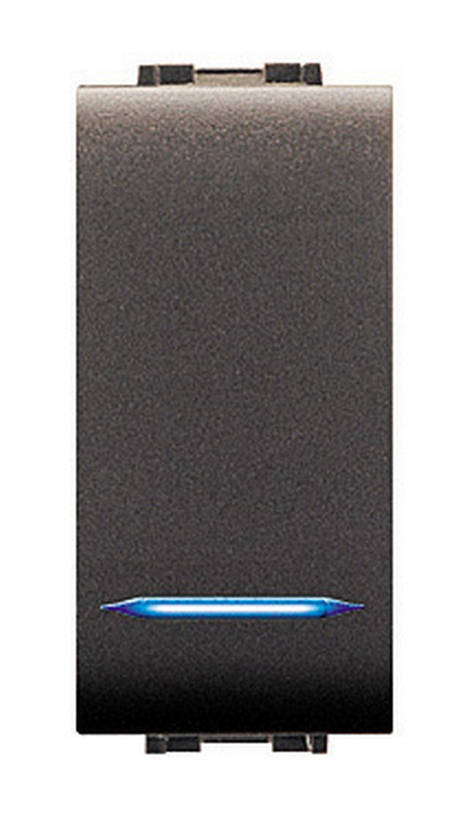 life art.4018 pulsante unipolare illuminabile nero cod:ferx.41661