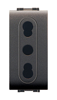 life art.4045 presa bivalente nero cod:ferx.41664