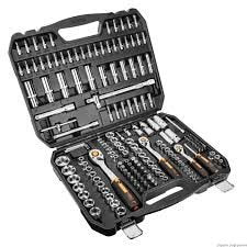 Topex 10-074 set di bussole 1/4 4, 3/8, 1/2, 182 pezzi