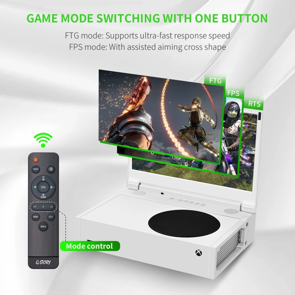 12,5” Monitor per Xbox Series S, Monitor Portatile FHD 1080P per Xbox Series S, Schermo IPS per Xbox Series S con Doppi Altoparlanti, HDMI, HDR, FreeSync, Modalità Gioco