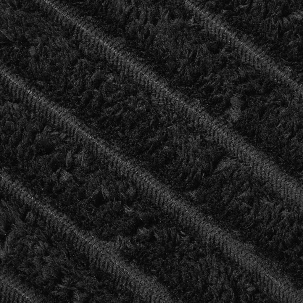 Coperte da Pile 6 pcs Nero 150 x 130 cm Panno