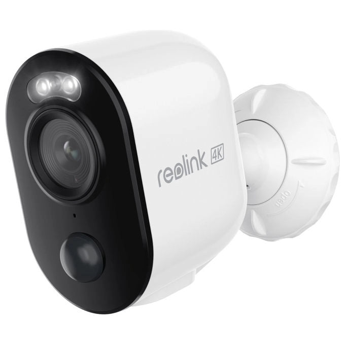 Reolink Argus B350, telecamera di sicurezza IP 4K 8MP, wifi, batteria 6000 mAh, visione notturna IR, uso interno ed esterno, IP65, bianca