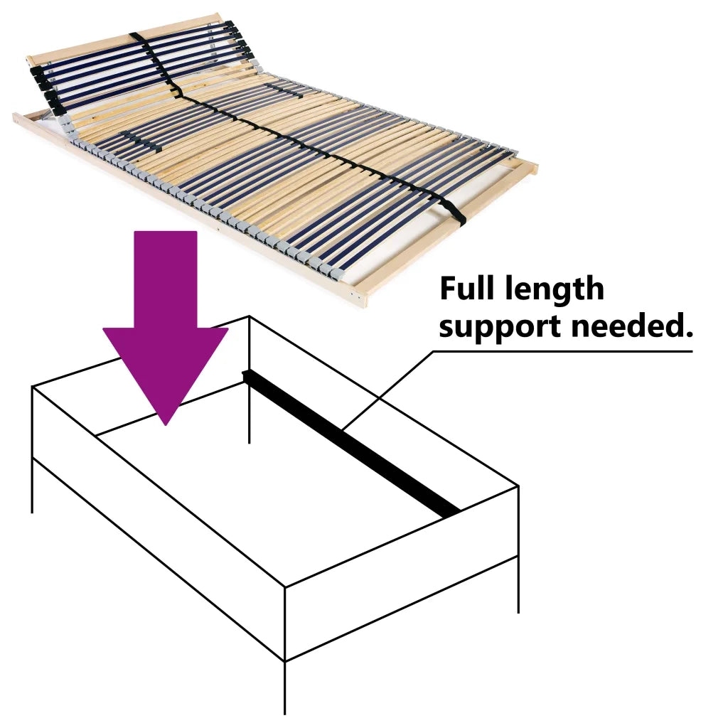 Rete a Doghe 7 Zone senza Materasso con 42 Doghe 100x200 cm 246470
