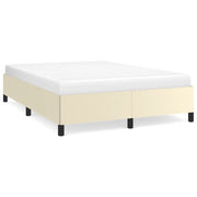 Letto matrimoniale | Letto per adulti | Giroletto Crema 140x200 cm in Similpelle