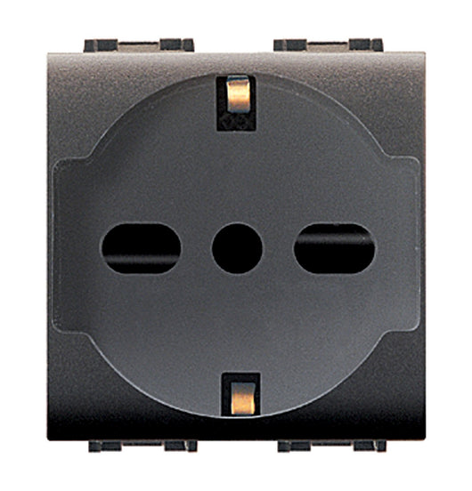 life art.4050 presa bipasso/schuko nero cod:ferx.41674