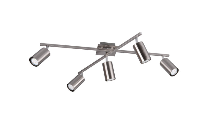 Plafoniera da Interno  GU10 in Metallo Nickel Opaco