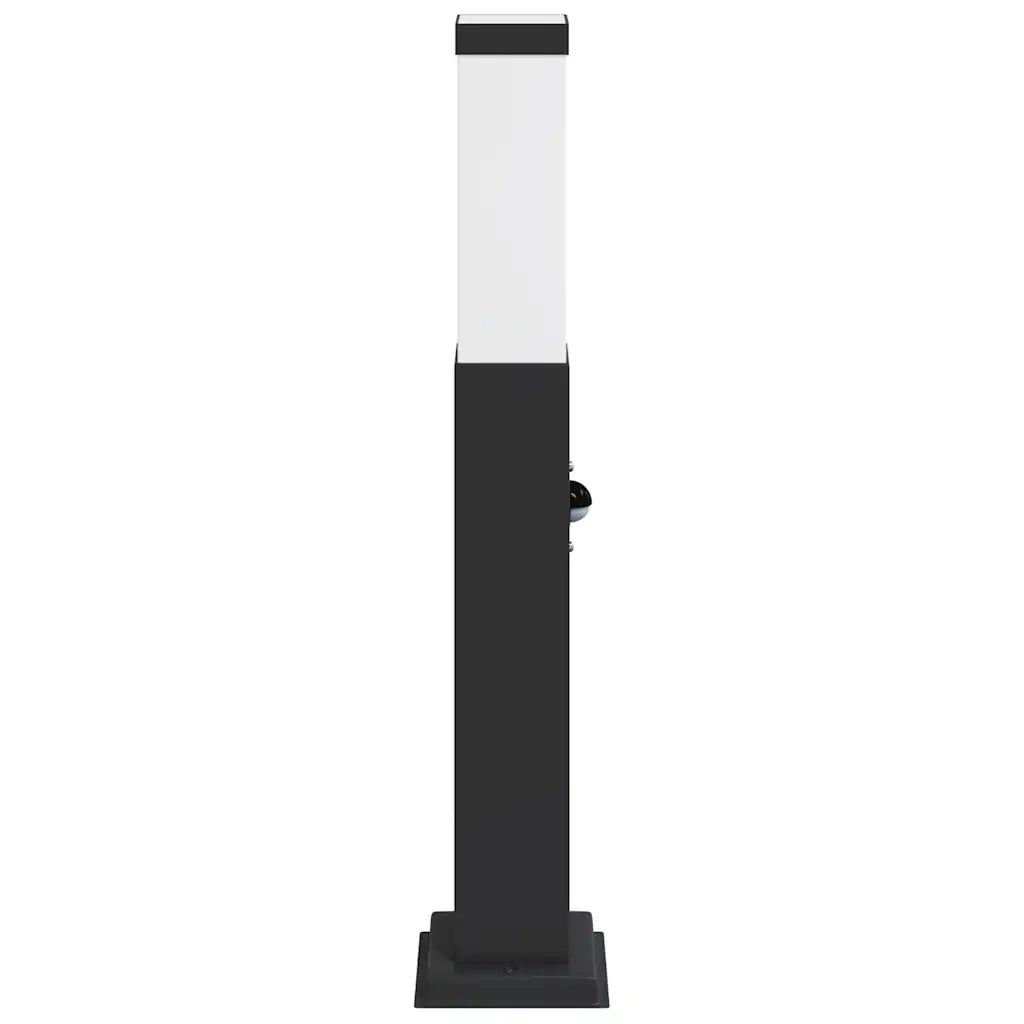 Lampada a paletto con sensore 50 cm Nera IP44 4006077