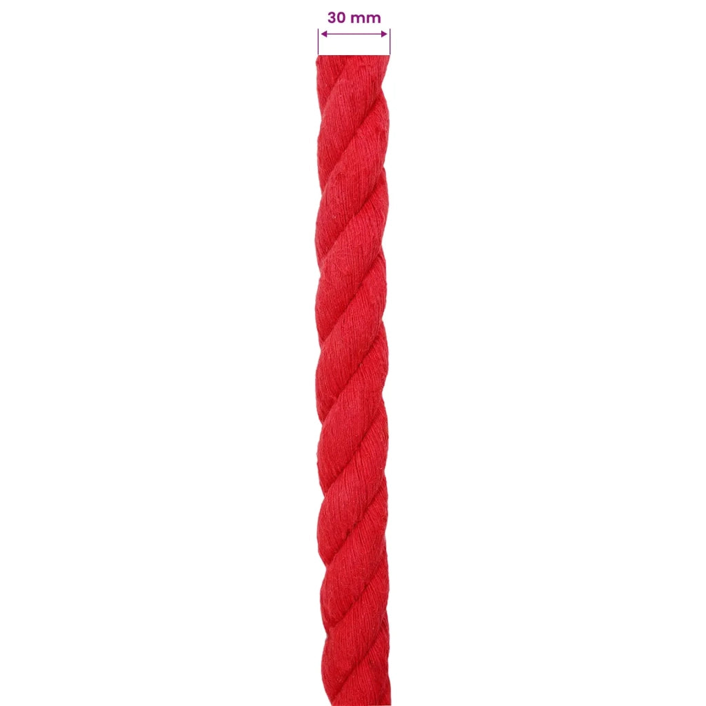 Corda | Fune Rosso 3 x 3 x 5000 cm Cotone