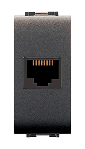 life art.4083 presa telefonico rj45 plug 8/8 nero cod:ferx.41684