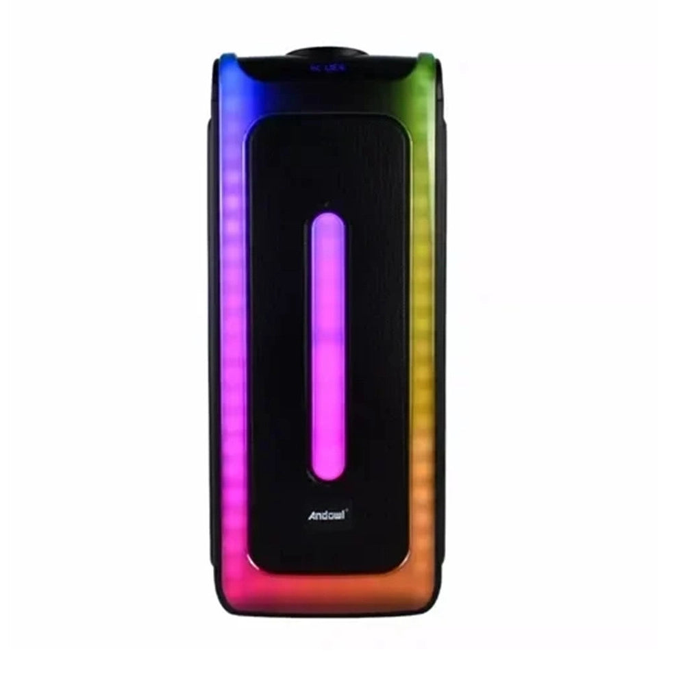 Trade Shop - Altoparlante Portatile Karaoke Con Microfono Wireless Telecomando Effetti Luce Rgb Q-yx9000 -