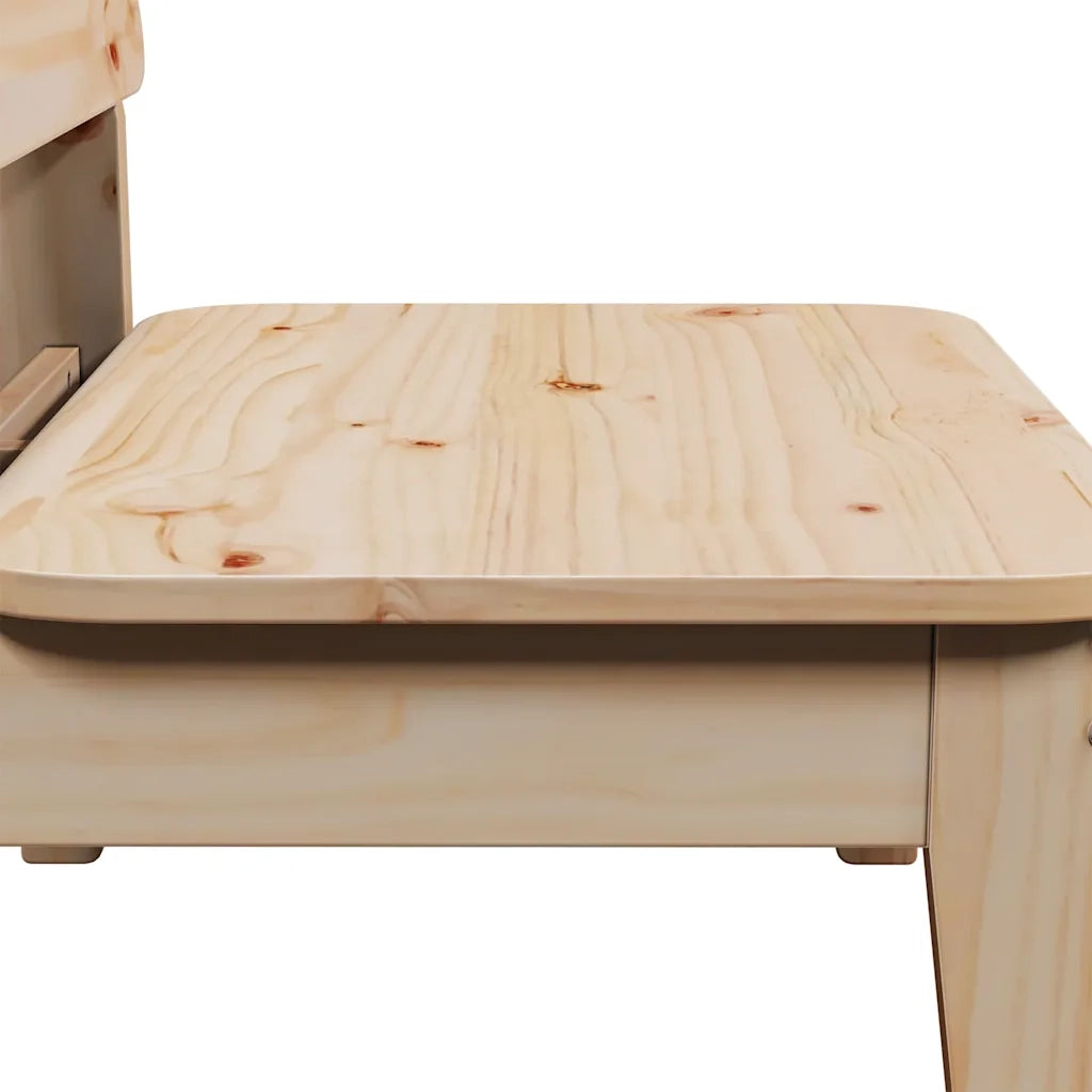 Sedie da Giardino 2 pz | Sedie da Esterno 60x52,5x72 cm Legno Massello di Pino