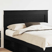 Testiera-Testata-Testiera Decorativa Rovere Nero 140 cm Legno multistrato 757293