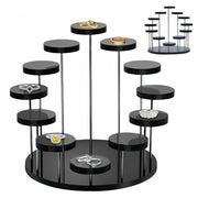 Display per anime figurine 12 livelli acrilico per cosmetica e accessori per decorazione, sierpe e presentazione di dessert, cupcake e muffin, organizzatore per profumi.