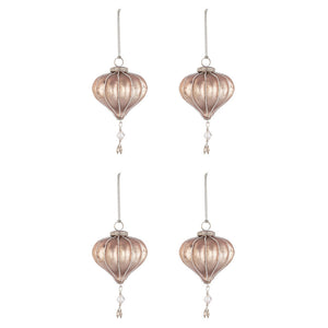 Palline di Natale in Vetro Pendaglio Oro Campagne Valiant