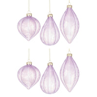 Pendaglio Albero di Natale in Vetro Lilla Elegante Sanity