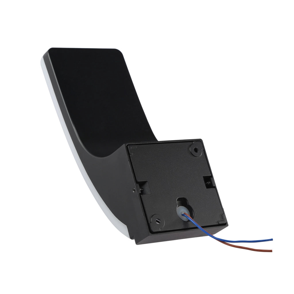 Applique esterno moderno LED 15W 3000K nero IP54 NATAN