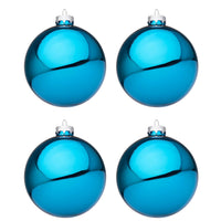 Palline di Natale Blu Oceano Lucido in Vetro Bizzotto Diametro: 100 mm