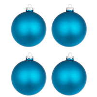 Palline di Natale Blu Oceano Lucido in Vetro Bizzotto Diametro: 100 mm