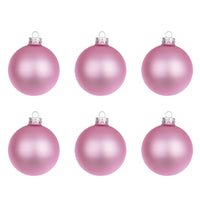 Pallina di Natale Rosa Opaco in Vetro Addobbi Albero Diametro: 80 mm