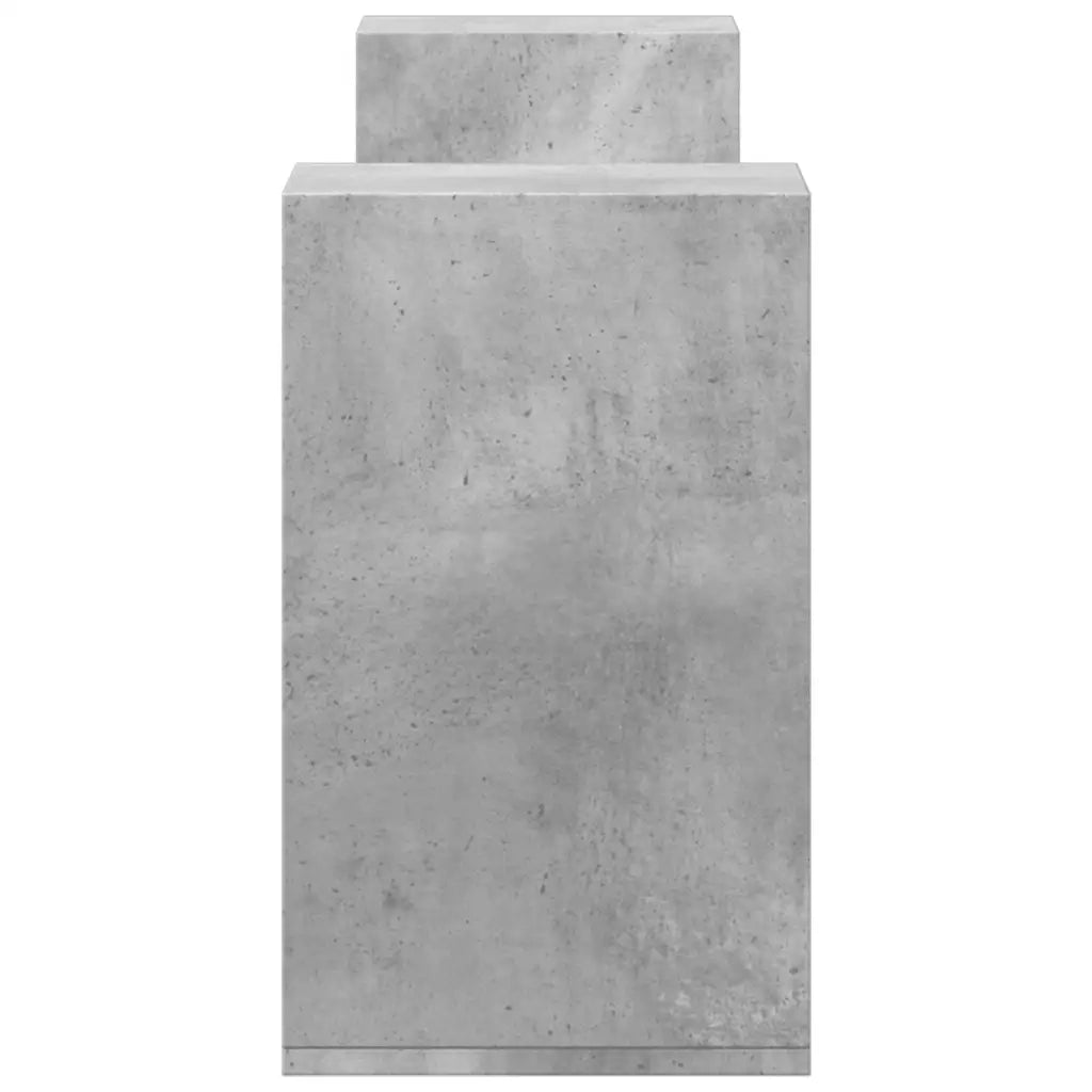 Mobili TV Muro 2 pz-Credenza per TV Grigio Cemento 100x30x50cm Legno Multistrato