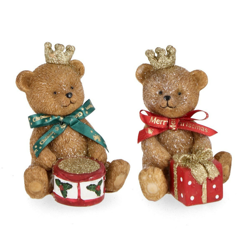 Decorazioni Natalizie Orsetti di Natale Addobbi 12 Cm