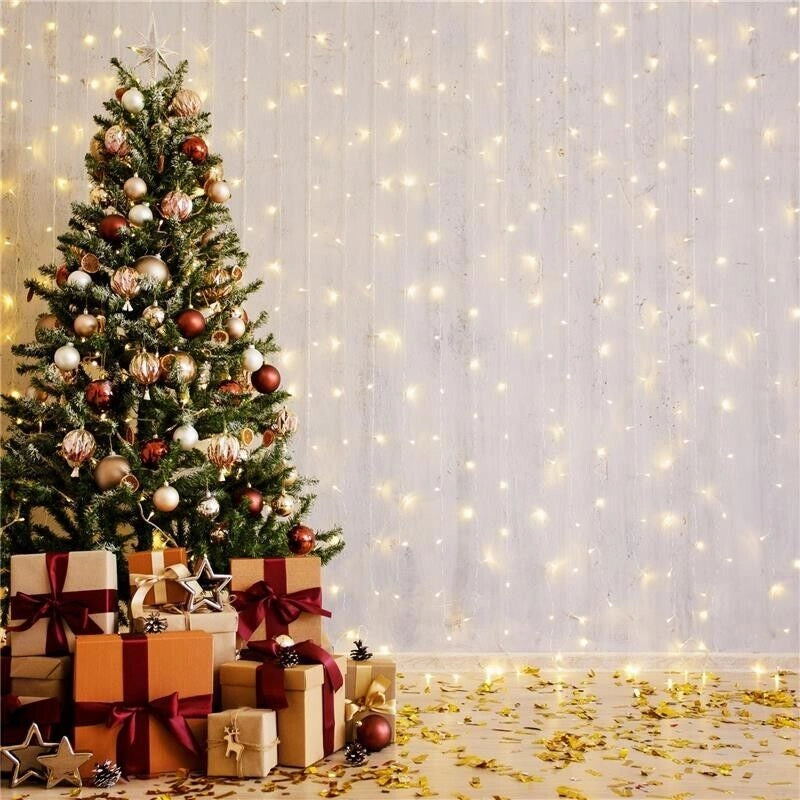 HIGH-TECH LUCI DI NATALE 500 LED BIANCO CALDO DA INTERNO E ESTERNO 26,5 METRI