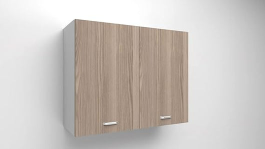 PENSILE cassa bianca con 2 ante in Colore Olmo 72x90x33