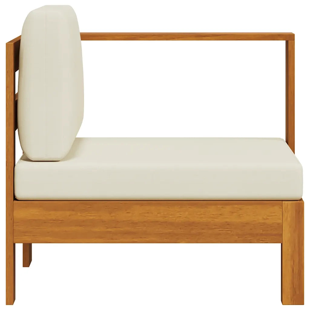 Divano Centrale con 1 Bracciolo Bianco Crema Massello d'Acacia cod mxl 76510