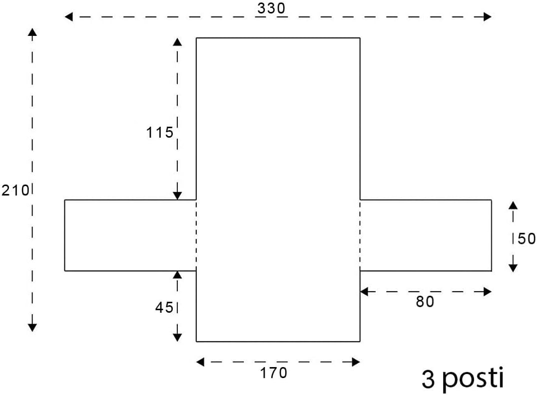 Copridivano Imbottito 3 Posti Double Face Trapuntato Salva Proteggi Divano Morbido Elegante Blu