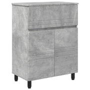 Mobiletto da Bagno | Armadio da bagno Grigio Cemento 60 x 35 x 80 cm