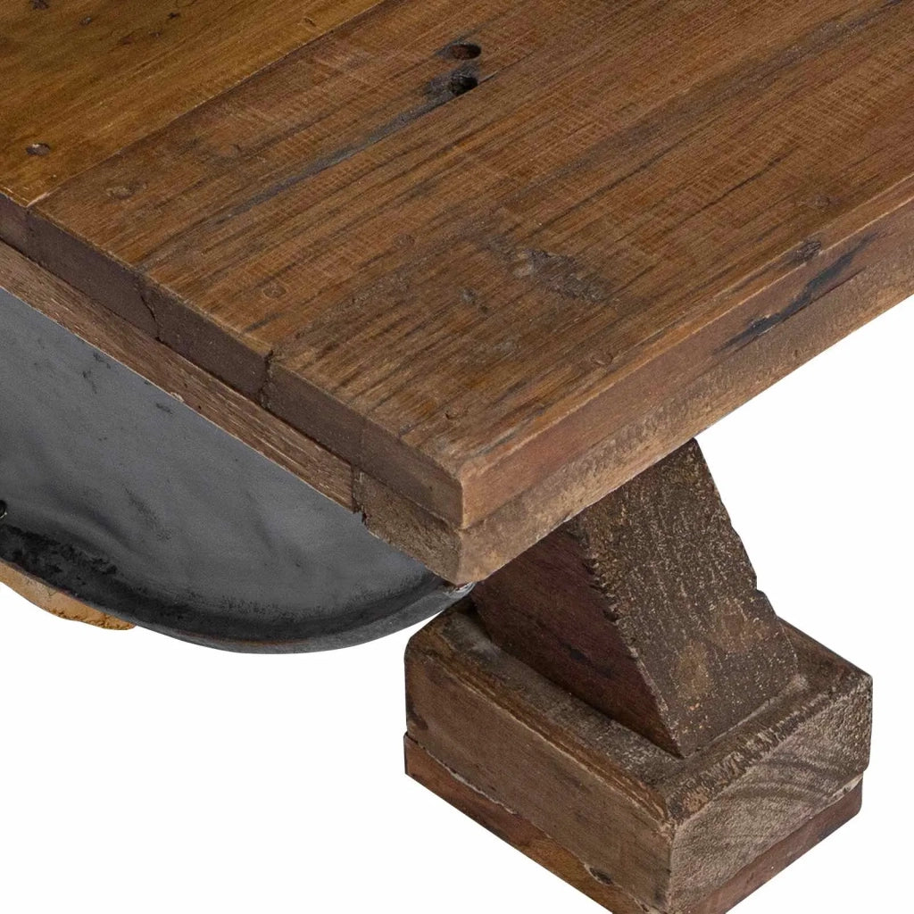 Tavolino da salotto Naturale 90 x 50 x 35 cm legno