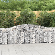 Cesti Gabbioni ad Arco 7 pz 400x30x80/100 cm Ferro Zincato 3146858