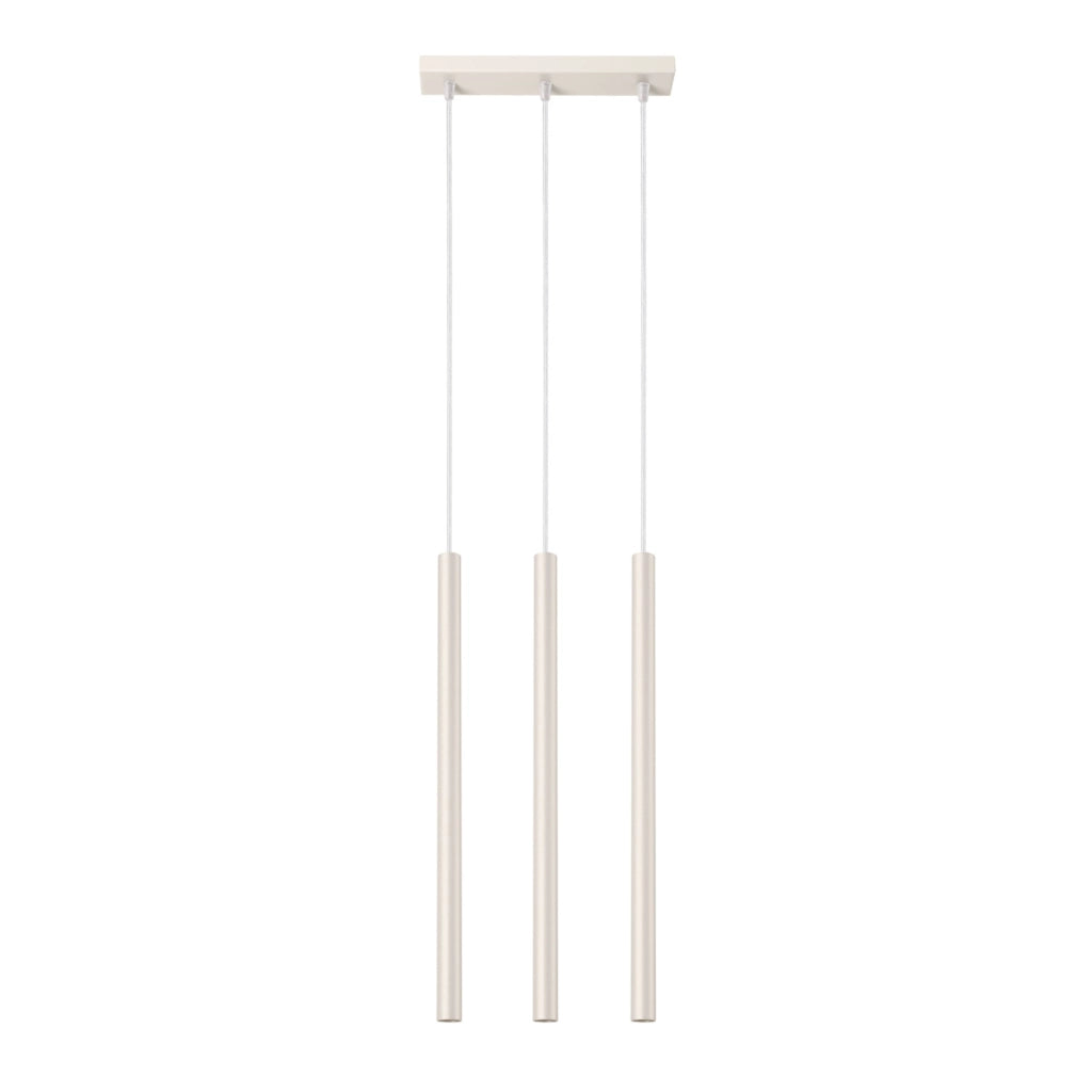 Lampada a sospensione VELINO beige 3 luci G9 50 cm