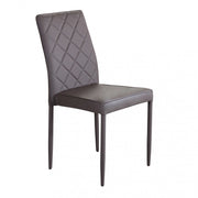 Sedia Blossom 41x50x91 h cm in Similpelle Marrone