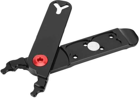 Kit di manutenzione bicicletta 4-in-1 multifunzionale - Borsa di attrezzi bicicletta - Set di attrezzi bicicletta - Leggero - Alleanza di alta qualità in alluminio - Compatta e portatile