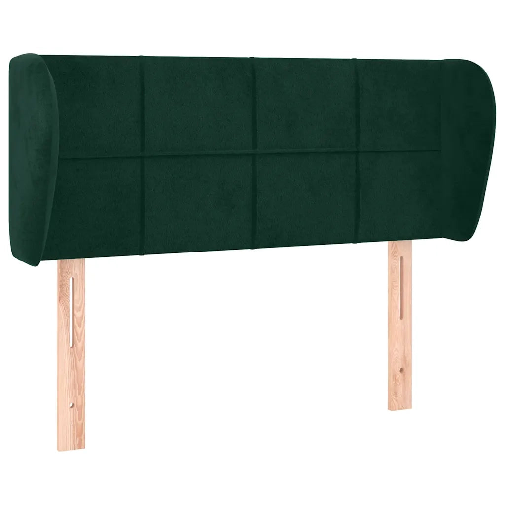 Testiera ad Orecchio Verde Scuro 93x23x78/88 cm in Velluto 3117183
