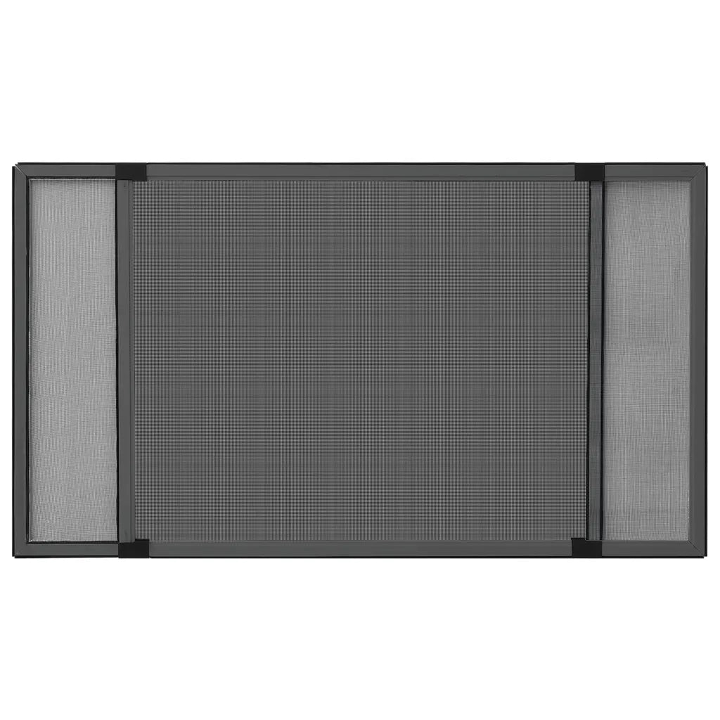 Zanzariera Allungabile per Finestre Antracite (100-193)x75 cm